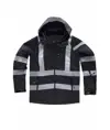 Softshell con cappuccio bande rifrangenti discontinue Workteam