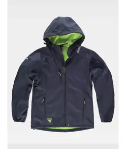SOFTSHELL CON CAPPUCCIO E ZIP INTERA Workteam