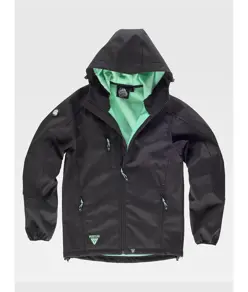 SOFTSHELL CON CAPPUCCIO E ZIP INTERA Workteam
