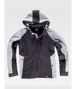 SOFTSHELL CON CAPPUCCIO E ZIP INTERA Workteam