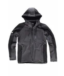 Softshell con cappuccio e zip intera Workteam