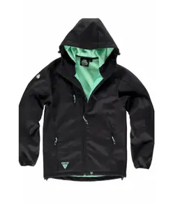 Softshell con cappuccio e zip intera Workteam