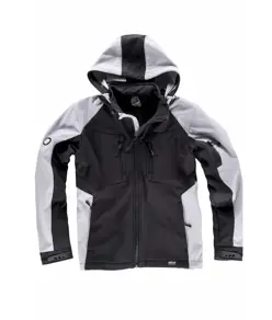 Softshell con cappuccio e zip intera Workteam