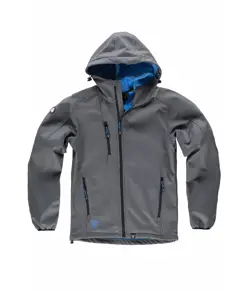 Softshell con cappuccio e zip intera Workteam