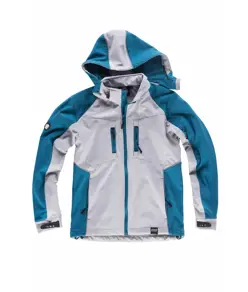 Softshell con cappuccio e zip intera Workteam