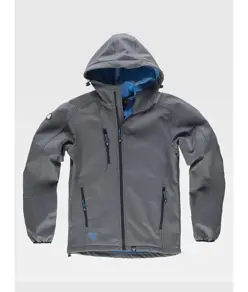 SOFTSHELL CON CAPPUCCIO E ZIP INTERA Workteam