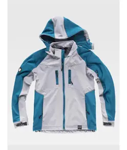 SOFTSHELL CON CAPPUCCIO E ZIP INTERA Workteam