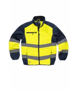 Softshell con sezioni imbottite alta visibilita classe 1 Workteam
