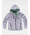 Softshell donna con cappuccio e zip intera Workteam