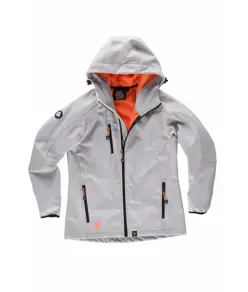 Softshell donna con cappuccio e zip intera Workteam