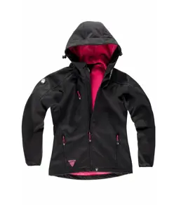 Softshell donna con cappuccio e zip intera Workteam