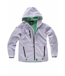 Softshell donna con cappuccio e zip intera Workteam