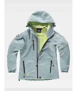 Softshell donna con cappuccio e zip intera Workteam