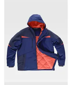 SOFTSHELL IMBOTTITO CON CAPPUCIO Workteam