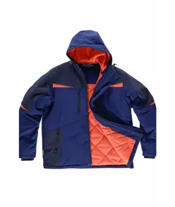 Softshell imbottito con cappucio Workteam