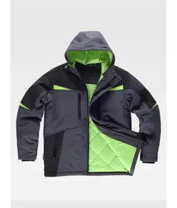 SOFTSHELL IMBOTTITO CON CAPPUCIO Workteam