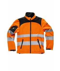 Softshell tessuto ripstop alta visibilita classe 2 bande rifrangenti Workteam