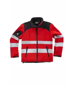 Softshell tessuto ripstop alta visibilita e bande rifrangenti Workteam
