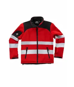 Softshell tessuto ripstop alta visibilita e bande rifrangenti Workteam