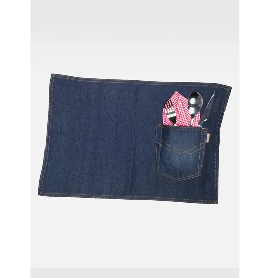 Tovaglia colazione tessuto denim pack 4 pezzi Workteam