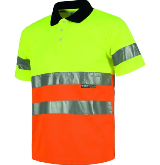 T-shirt alta visibilità maniche corte Workteam C3866