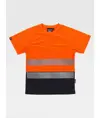 T-shirt alta visibilita micropique bicolore Workteam
