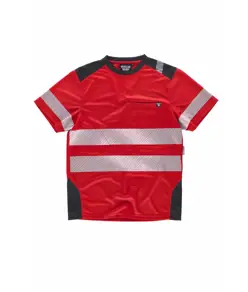 T-shirt bande rifrangenti discontinue Workteam