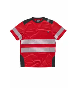 T-shirt bande rifrangenti discontinue Workteam
