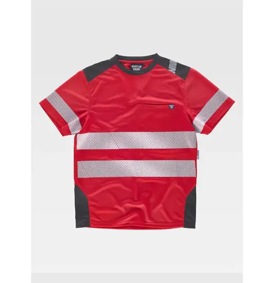 T-shirt bande rifrangenti discontinue Workteam