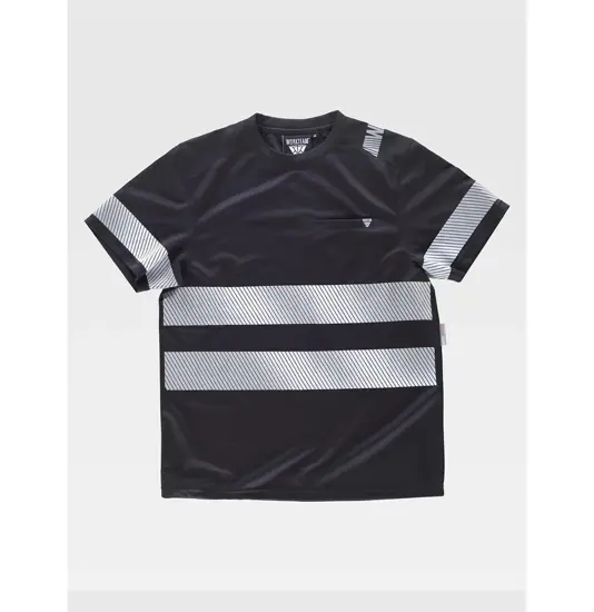 T-shirt bande rifrangenti discontinue Workteam