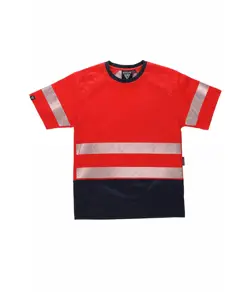 T-shirt bicolore alta visibilita Workteam