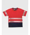 T-shirt bicolore alta visibilita Workteam