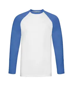 T-shirt da baseball manica lunga Fruit of the Loom