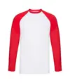 T-shirt da baseball manica lunga Fruit of the Loom