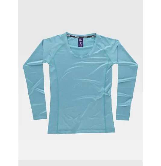 T-shirt donna manica lunga tecnica Workteam