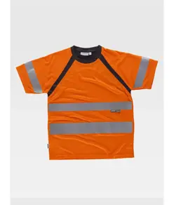 T-shirt manica corta alta visibilita classe 2 Workteam