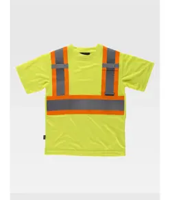 T-shirt manica corta alta visibilita classe 2 Workteam