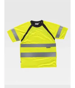 T-shirt manica corta alta visibilita classe 2 Workteam