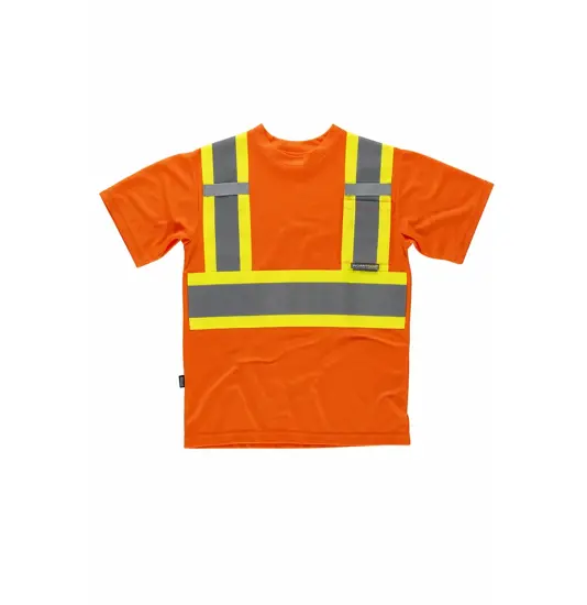 T-shirt manica corta alta visibilita classe 2 Workteam