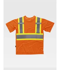 T-shirt manica corta alta visibilita classe 2 Workteam