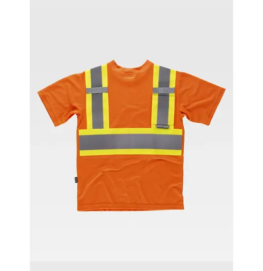 T-shirt manica corta alta visibilita classe 2 Workteam
