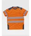 T-shirt manica corta alta visibilita e bande rifrangenti discontinue Workteam