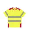 T-shirt manica corta alta visibilita e bande rifrangenti discontinue Workteam