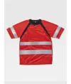 T-shirt manica corta alta visibilita e bande rifrangenti Workteam