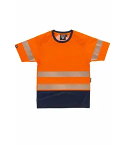 T-shirt manica corta alta visibilita Workteam