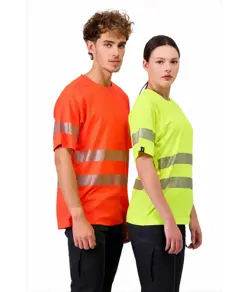 T-shirt manica corta alta visibilita Workteam