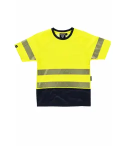 T-shirt manica corta alta visibilita Workteam