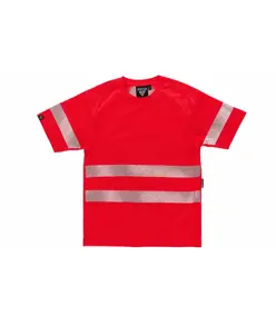 T-shirt manica corta alta visibilita Workteam