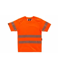 T-shirt manica corta alta visibilita Workteam