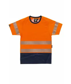 T-shirt manica corta alta visibilita Workteam
